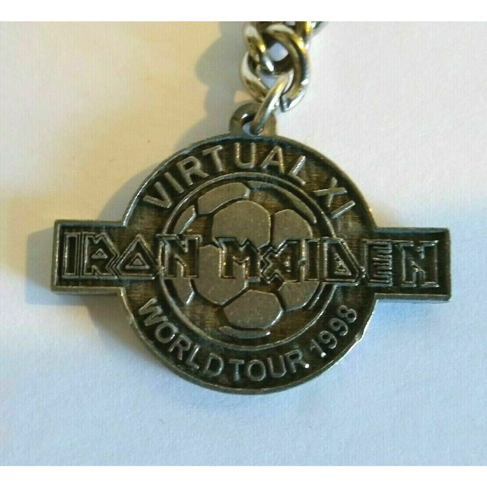 Iron Maiden Keychain Heavy Metal Music Virtual XI World Tour Rock Concert 1998